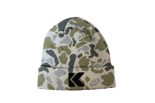 Green Camo Cuffed Beanie