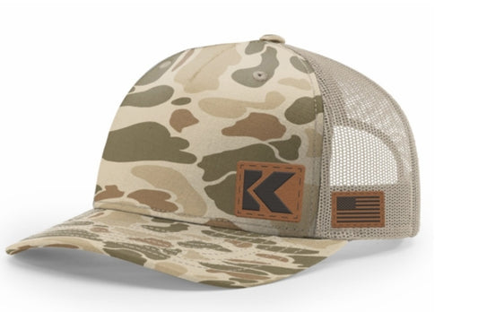 Mens Mesh-Back Tan Duck Camo 112 Cap