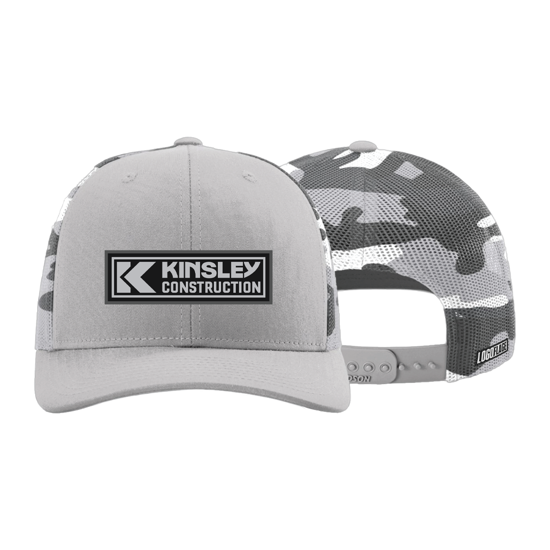 Mens Mesh-Back Silver Camo Cap
